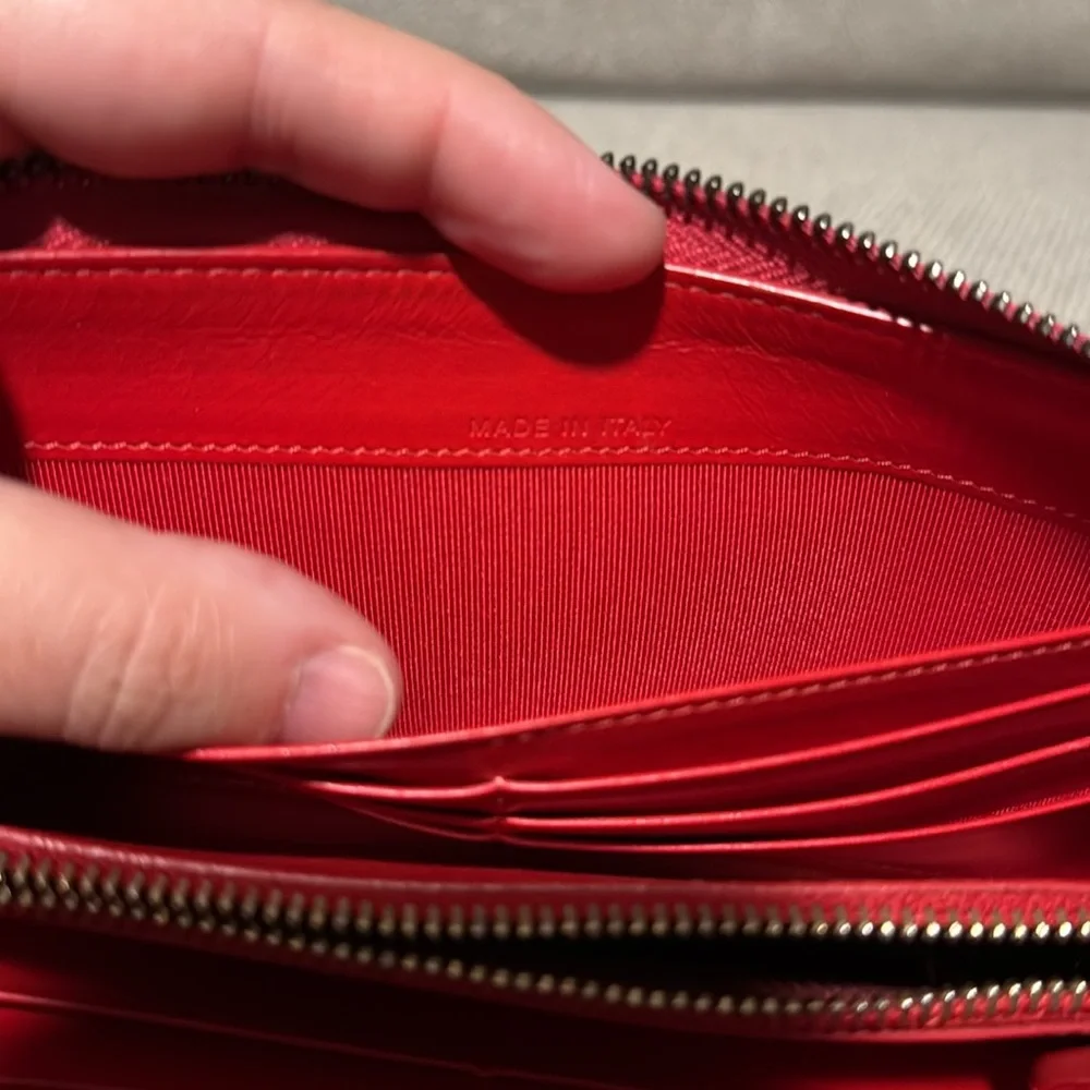 Christian Louboutin Authentic Pink Studded Women's Wallet